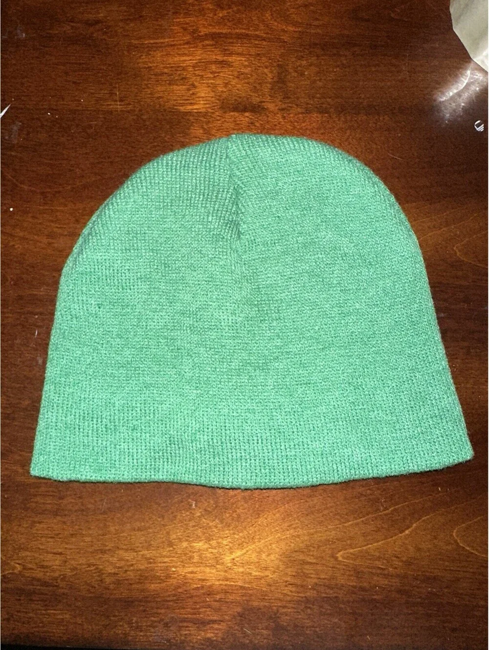 Edie Parker Cnnbis Authentic Merch Green Knit Beanie Hat O/S